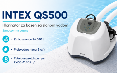 Intex 26668 hlorinator QS500 za bazene do 26.500 L – kada preći sa QS400?